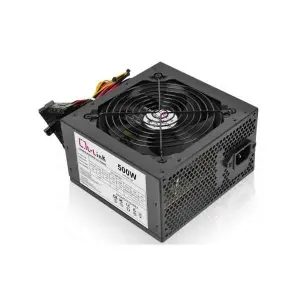 L-Link Fuente de Alimentación 500W Silenciosa con Ventilador 12x12 y Cable Incluido