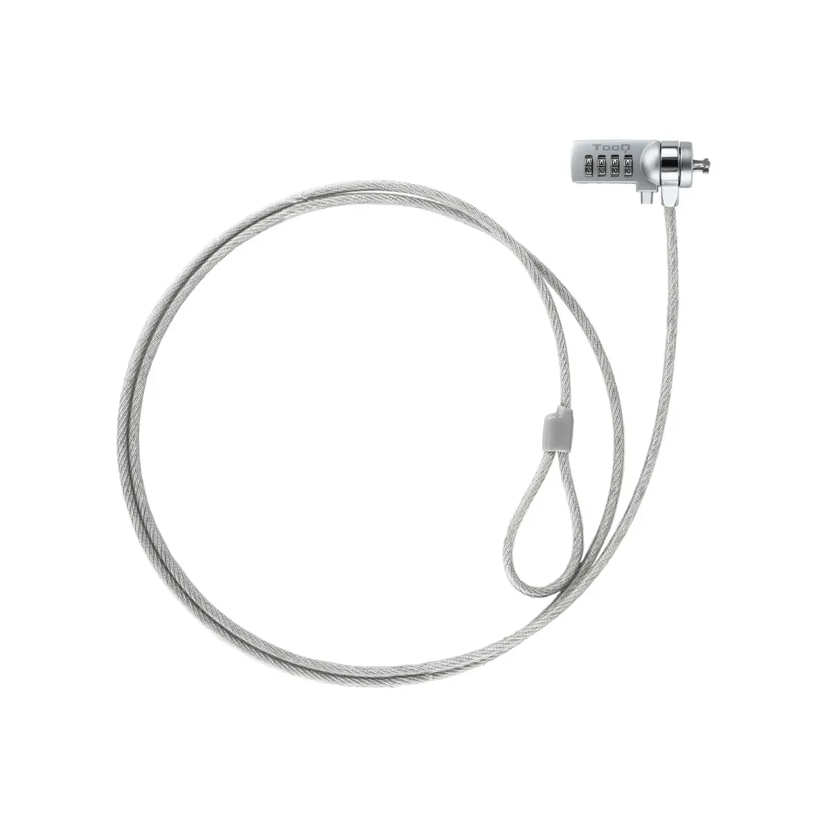 CABLE DE SEGURIDAD PORTATILES/MONITORES/TELEVISIONES TOOQ TQCLK0015 CON COMBINACIÓN 1.5 M SISTEMA KENSINGTON