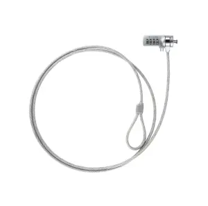 TOOQ Cable De Seguridad 1.5 M Para Portátiles, Monitores Y Televisores Sistema Kensington