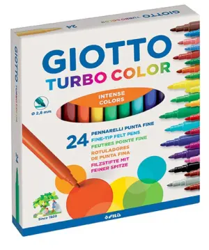 Giotto Rotuladores Turbo Color Surtidos Estuche 24 Unidades