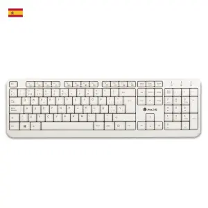 Teclado NGS Multimedia Spike USB 12 Teclas Multimedia Blanco