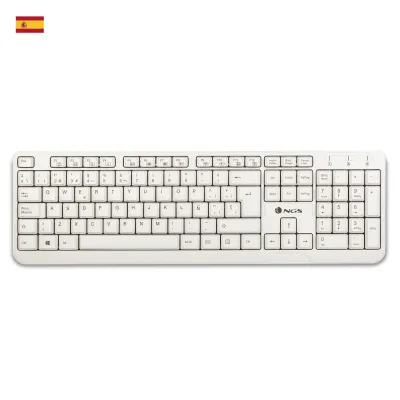Teclado Ngs Multimedia Spike Usb 12 Teclas Multimedia Blanco