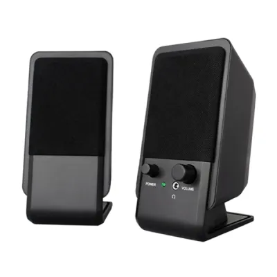 Ewent Altavoces Estéreo de Sobremesa 12W USB y Jack 3.5mm - Color Negro