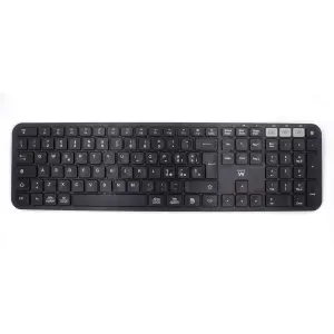 Ewent Teclado Inalámbrico QWERTY IT - Modo Ahorro Energía - Alcance 10m - Negro
