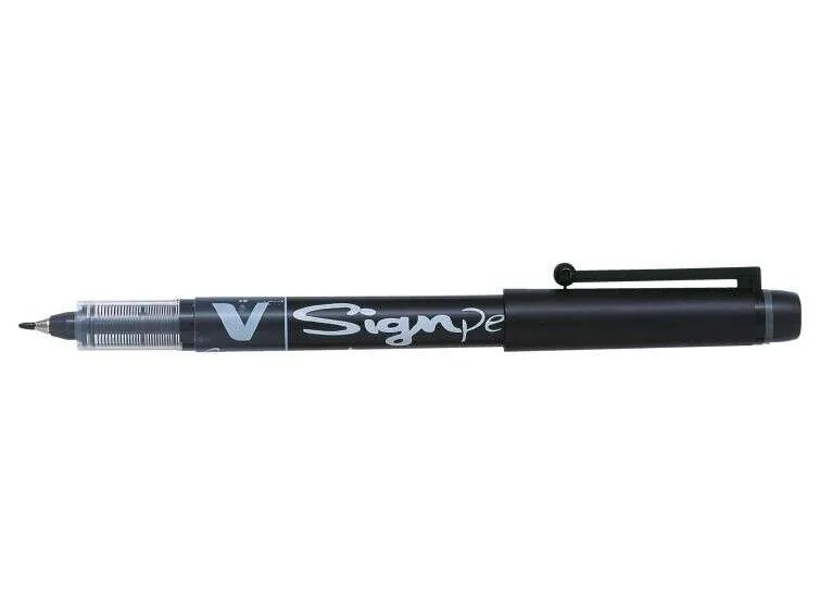 Pilot Rotulador De Punta Fina V-Sign Pen - Punta Fina De 2Mm - Trazo De 0.6Mm - Color Negro