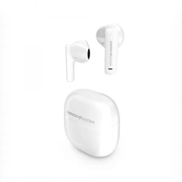 Energy Sistem Sreetmusic Auriculares True Wireless - Bluetooth 5.4 - 20H Autonomia - Graves Profundos - Materiales Reciclados - Asistente De Voz Integrado - Color Blanco