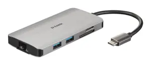 DLINK Docking USB-C DUB-M810 con HDMI 4K, USB-C PD 100W, 3xUSB-A 3.0 y RJ45