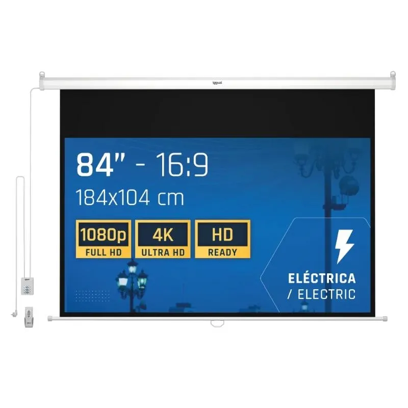 iggual Pantalla Eléctrica 16:9 84" 184x104 cm