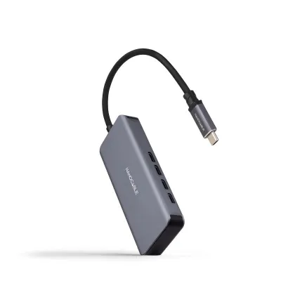 Nanocable Hub USB-C 3.2 con 4 Puertos y Velocidad de Transferencia de 5Gbps - 0.10m
