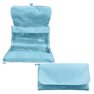Dohe Serenity Portatodo Doble con Solapa y Bolsillo Interior, 22x11x6cm, Color Azul