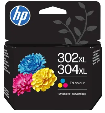 HP Cartucho de Tinta Color Original 302XL/304XL - B7RT8AE/F6U67AE/N9K07AE