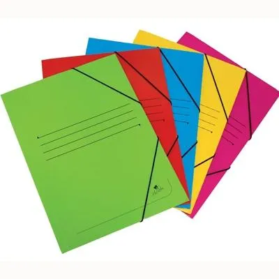 Mariola Carpeta Con Gomas Cartón Mate 500Gr  Solapa 4º Colores Surtidos