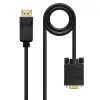 Nanocable Cable Conversor DisplayPort a VGA DP/M - VGA/M - 1 m - Negro