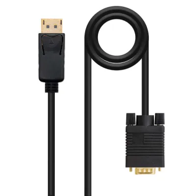 Nanocable Cable Conversor DisplayPort a VGA DP/M - VGA/M - 1 m - Negro
