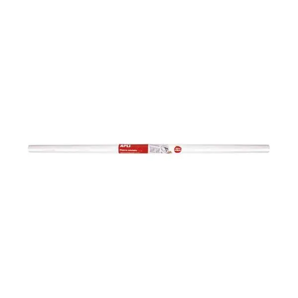 Apli Pizarra Blanca Adhesiva En Rollo 2 X 1 M - Adhesivo Reposionable - Para Superficies Lisas Y Solidas - Facil Y Rapida De Limpiar - Color Blanco