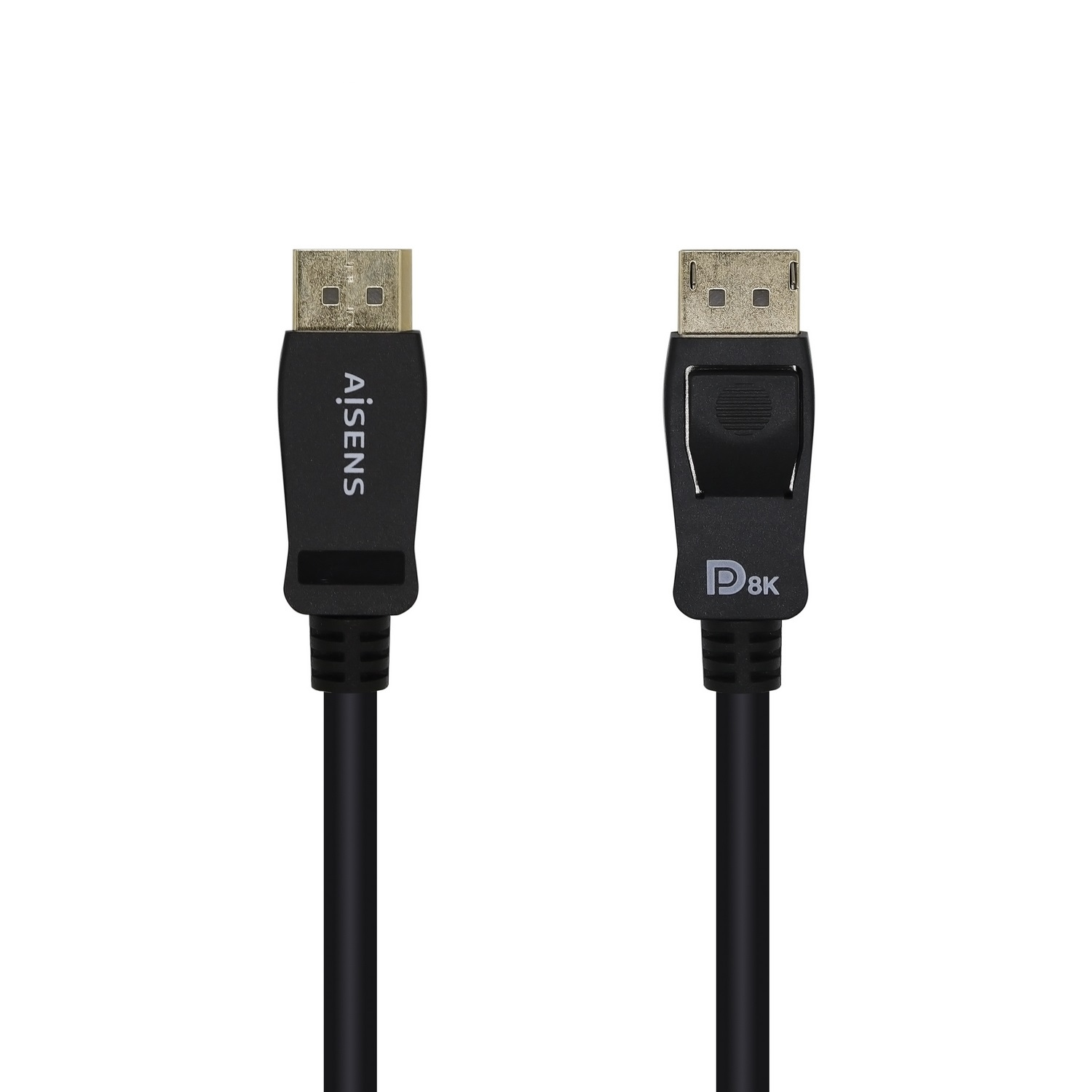 Aisens Cable Displayport Certificado V1.4 8K@60Hz - Dp/M-Dp/M - 1.0M - Color Negro