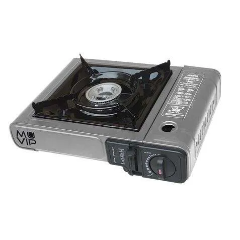 Muvip Cocina de Gas Portátil 1 Fuego con Encendido Automático y Maleta de Transporte