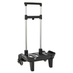 Safta Carro Portamochilas Triple Rueda Resistente 320x235x880mm Color Negro