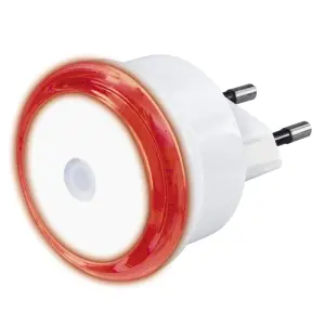 Hama Luz LED Nocturna Con Enchufe - IP20 - Sensor De Luz - 5x5x7cm - Blanco