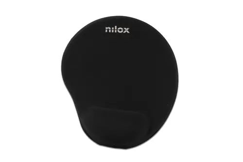 Nilox Alfombrilla Ergonómica Para Ratón Negra
