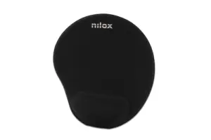 Nilox Alfombrilla Ergonómica Para Ratón Negra