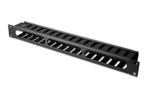 Panel De Gestion De Cables Para Rack 19" Color Acero Negro Equip 327313