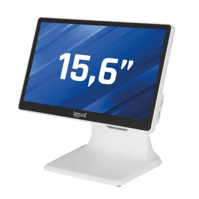 iggual TPV 15,6" 16:9 N100 4GB RAM 128GB Almacenamiento Blanco