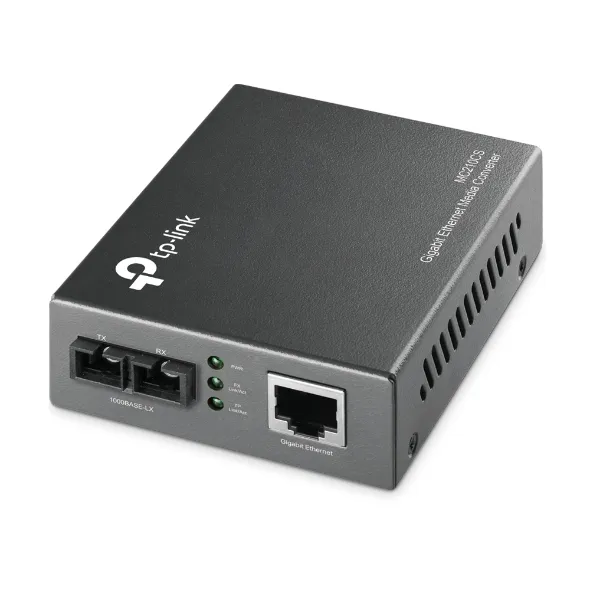 CONVERTIDOR FIBRA TP-LINK MC210CS RJ45 GIGA A FIBRA MONOMODO SC 1000MB FULLDUPLEX HASTA 15KM MONTAJE EN CHASIS