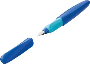 Pelikan Twist Pluma Estilográfica Escolar Recargable Azul Plumilla Acero Inoxidable M