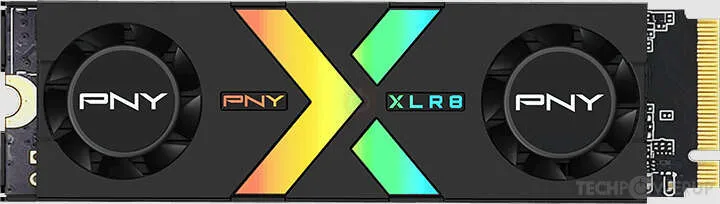 Pny Cs3150 Disco Duro Solido Ssd M2 1Tb Nvme Pcie Gen5 X4 Con Disipador Termico -  Iluminacion Rgb - Color Negro