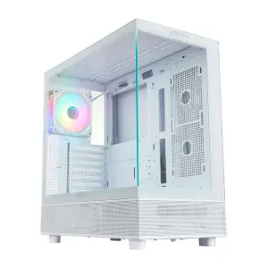 Abysm Danube Sava H400 White ATX Case 2x3.5" 1x2.5" USB-C GPU Max 410mm
