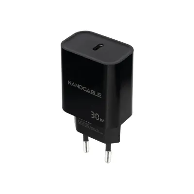 Nanocable Cargador de Pared USB-C PD 30W Color Negro