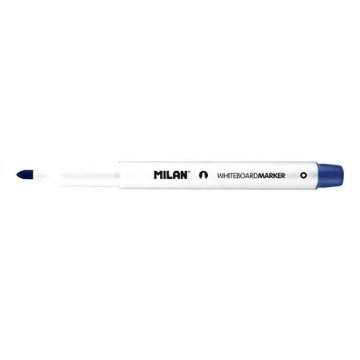 Milan Rotulador para Pizarra Blanca Borrable en Seco Punta Redonda 3.7 mm Azul