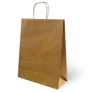 FAMA BOLSA DE ASA RETORCIDA 125GR 21X11X29CM PAPEL KRAFT
