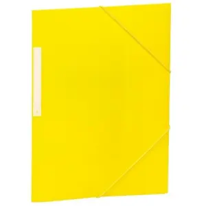 Carchivo Carpeta 3 Solapas Folio con Gomas PP Opaco Amarillo