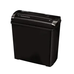Fellowes P-25S Destructora de Papel Manual Corte en Tiras, 5 Hojas, 11L, Negro