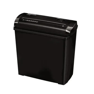 Fellowes P-25S Destructora de Papel Manual Corte en Tiras, 5 Hojas, 11L, Negro