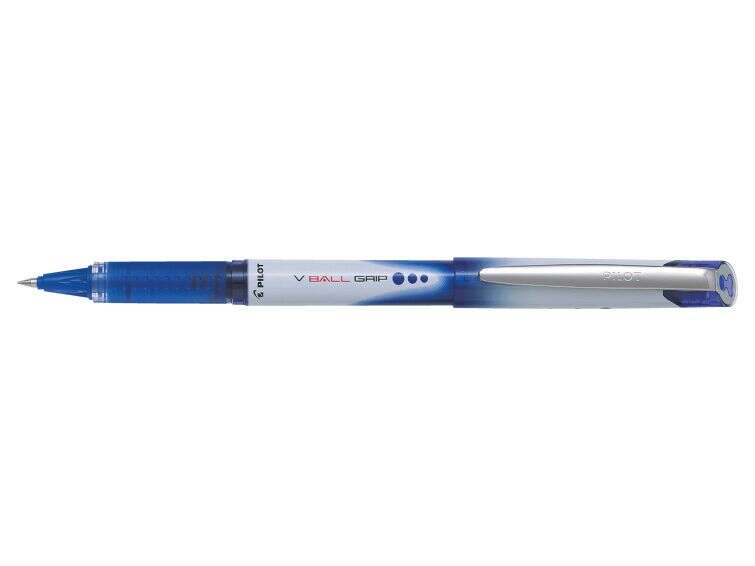 Pilot Boligrafo De Tinta Liquida V Ball Grip 07 - Punta De Bola Conica 0.7Mm - Trazo 0.5Mm - Grip De Goma - Color Azul