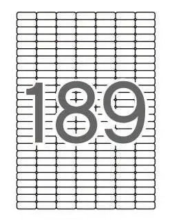 Apli Etiquetas Adhesivas 25,4x10mm Inkjet/Láser C/Romos 189x25h Blanco