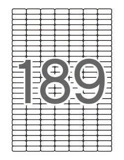 Apli Etiquetas Adhesivas 25,4x10mm Inkjet/Láser C/Romos 189x25h Blanco