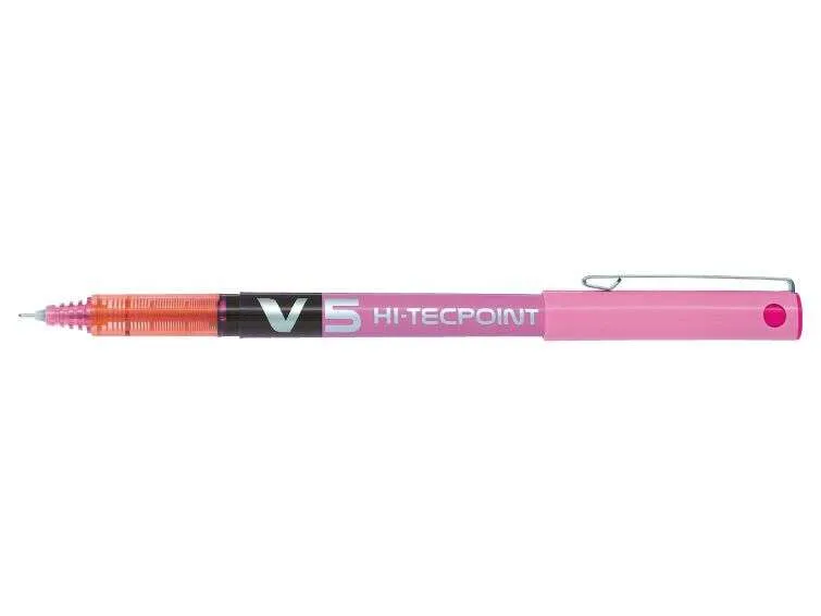 Pilot V-5 Hi-Tecpoint Roller Tinta Líquida Rosa
