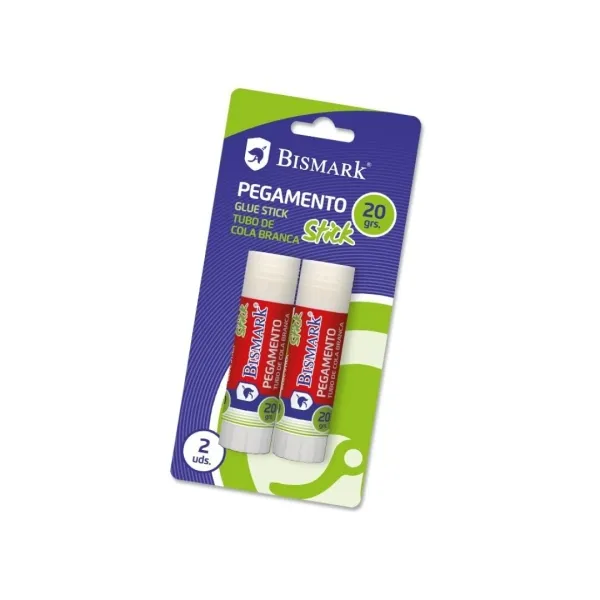 Bismark Pack de 2 Barras de Pegamento 20gr Multiusos Sin Disolventes