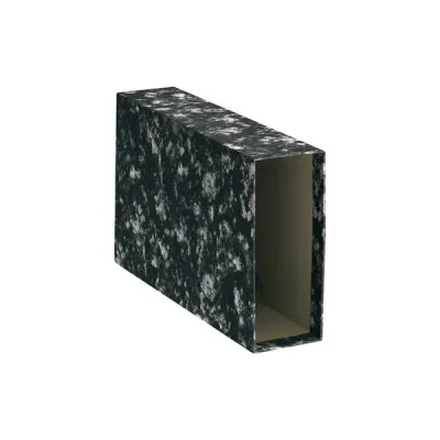 Dohe Funda Archivador Archinovo Cuarto Apaisado Lomo Ancho Cartón Forrado Negro Jaspeado