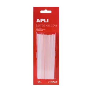 Apli Barras De Cola Transparentes Ø7,5mm X 10cm - Paquete De 10 Unidades