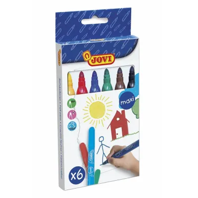 Jovi Rotuladores Maxi 135Mm Colores Surtidos Estuche 6 Ud