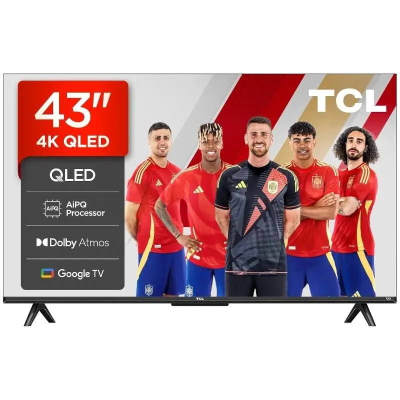 TCL 43T69C Smart TV 43" QLED UltraHD 4K HDR - Google TV, WiFi, HDMI, USB 3.0, Bluetooth