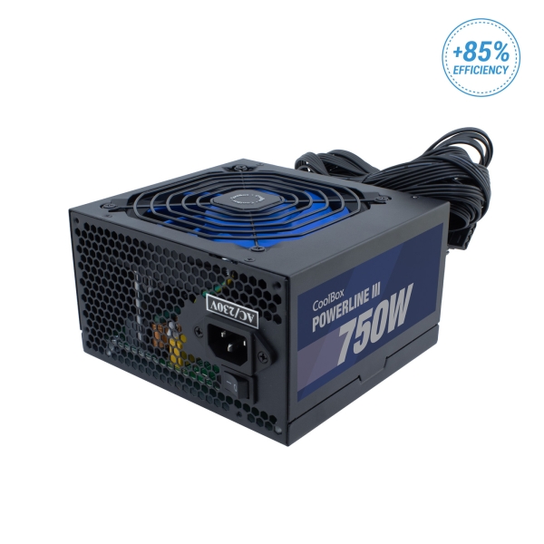 Coolbox Powerline Iii 750W Fuente De Alimentacion 750W Atx 12V V2.31 - Pfc Activo - Ventilador 120Mm