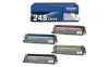 Brother TN248CMYK Pack de 4 Cartuchos de Tóner Originales