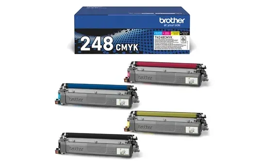 Brother Tn248Cmyk Pack De 4 Cartuchos De Toner Originales - Tn248Val
