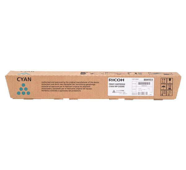 Ricoh Aficio Mp-C3500/Mp-C4500 Cyan Cartucho De Toner Original - 884933/888611/842037
